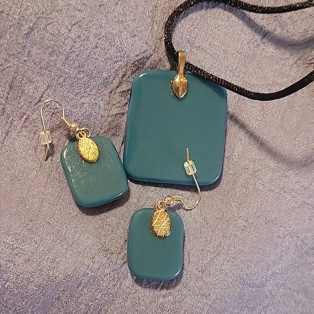 Handcrafted Blown Glass Matching set